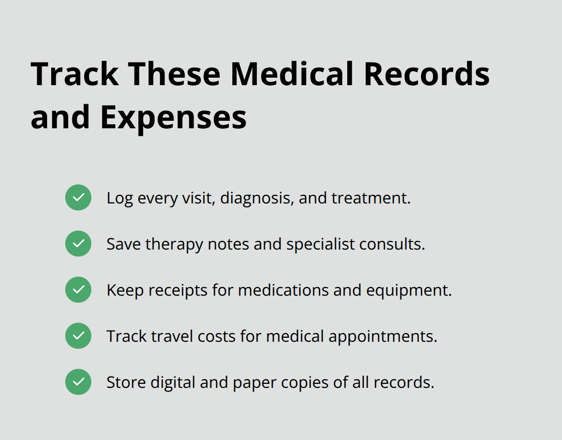 Checklist of medical documentation to keep after a motorcycle crash - Motorcycle accident documentation Sacramento