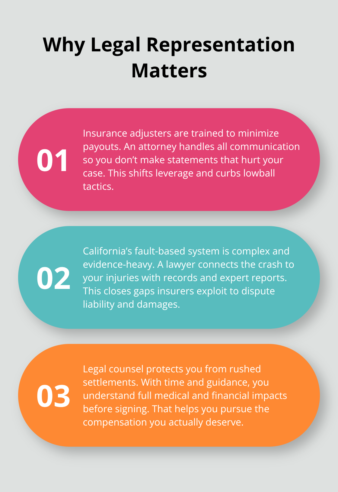 Three key reasons hiring a Sacramento car wreck attorney strengthens your claim.